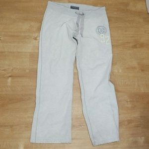 Abercrombie and Fitch sweat pants.